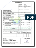 Proforma invoice coconut shell activated carbon