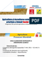 Agricultura-prioritate Nationala USL