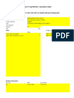 ESKOM Medupi Power Station Crawl Beam Calculation Sheet