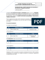 Constitución y Organización Del COPASST V 1.0