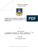 “Bridging the gulf between the Constitution and statutes regarding maternity leave”: A scrutiny of section 18 of the Labour Act [Chapter28:01] in light of section 65(7) of the Constitution of Zimbabwe, 2013.