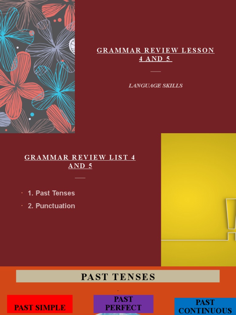 Grade 7 Grammar Review Week Lesson 4 and 5 Session 2021-2022 | PDF