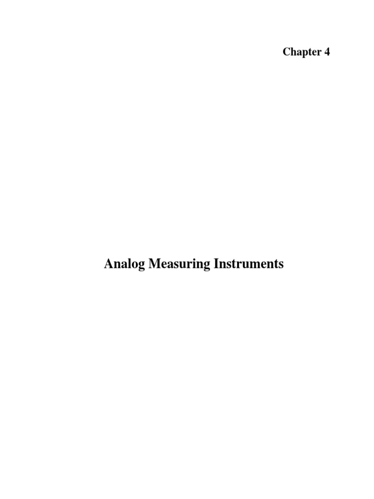 Electrical Measuring Instruments PDF Inductor Alternating Current