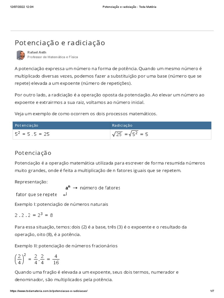 Exercícios sobre simplificação de radicais - Toda Matéria