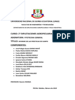 Informe de Ráctica de Campo de Segundo A Agronomía