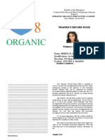 Organic: Trainee'S Record Book