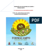 19 Mai - CADERNO TEMÁTICO FUNDAMENTOS DA EDUCAÇÃO DO CAMPO 2022