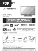 Old Sharp TV Manual