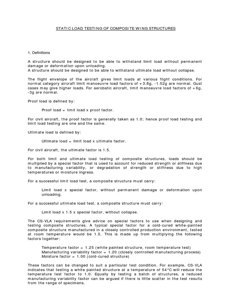 Fuselage Load Testing Guidelines | PDF | Spar (Aeronautics) | Composite ...