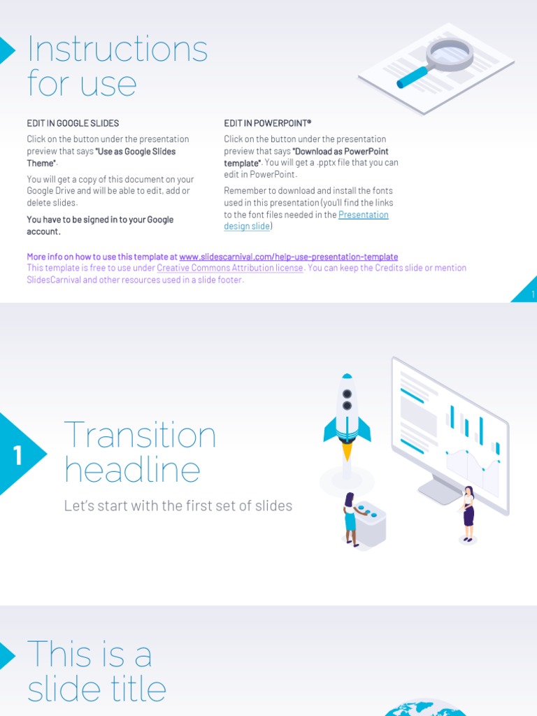 Instructions For Use: Presentation Design Slide | PDF | Color ...