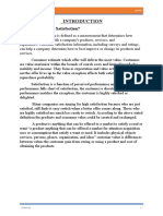 What Is Consumer Satisfaction?: (Document Title) (DATE)