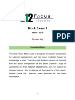 Mock Exam 1: Term 1 2020