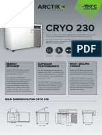 Kryofrysar Cryo-Freezer Arctiko CRYO230 Produktblad