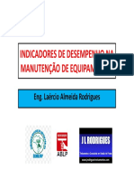 Indicadores de Desempenho Na Manutencao de Equipamentos SENALIMP 15092016