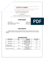 Resume Ashish Kumar