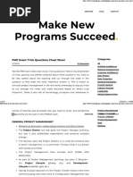 Third Rock PMP Cheat Sheet Overview | PDF | Scrum (Software Development ...