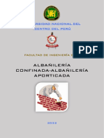 Albañilería Confinada-Albañilería Aporticada