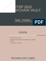 ITSP 2022 Blockchain Vault: Team - Creative