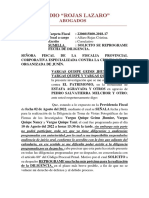 Solicito Se Reprograme Fecha de Diligencia - Vargas Quispe Geims Jhunior, Nancy Vargas Quispe y Vargas Quispe Yani