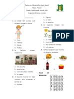 PRUEBA Ciencias 2022 2 Periodo