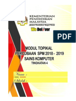 Modul Topikal Sains Komputer Tingkatan 4 Negeri Perak