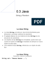 0.3 Java - String y Random