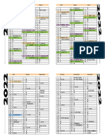 Calendario Planeador 2022 Fase Sinodo