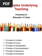 Principles Underlying Teaching