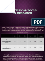 Statistical Tools in Research