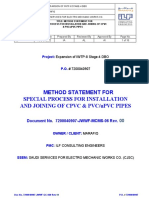 METHOD STATEMENT FOR PVC - Upvc-Cpvc