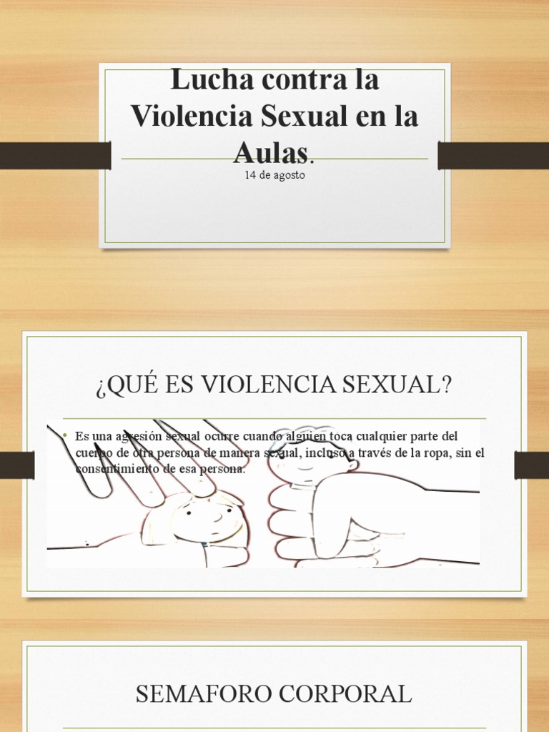 Lucha contra la Violencia Sexual Escolar | PDF | Violencia