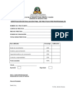 Certificación de Evaluación Final de PRACTICA PROFESIONAL