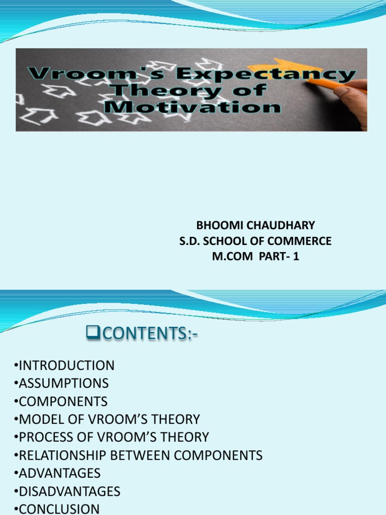 An Analysis of Victor Vroom's Expectancy Theory of Motivation PDF
