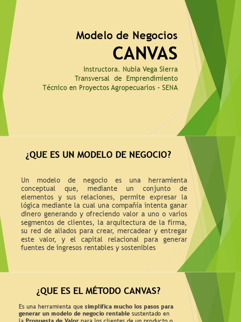 Plantilla Modelo Canvas para Negocios | PDF | Oveja | Modelo de negocio