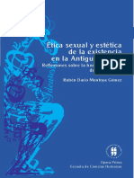 Etica Sexual y Estetica de La Existencia en La Antigua Grecia. Reflexiones Sobre La Homosexualidad (Montoya Gómez, Ruben Dario)