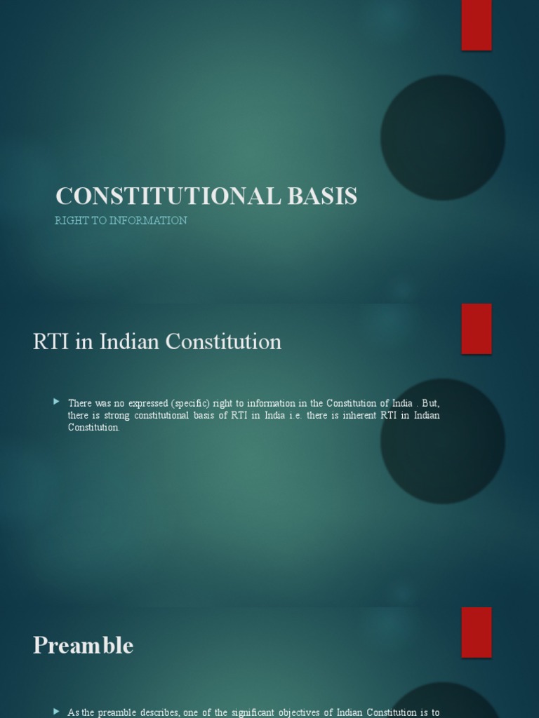 Constitutional Basis PDF Constitutional Law Public Law