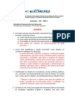 GABARITO - AD1 - 2022-1  - DESENVOLVIMENTO ORGANIZACIONAL (1)