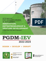 PGDM-: Innovation, Entrepreneurship & Venture Development
