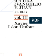 LEÓN-DUFOUR, Xavier, Lectura del evangelio de Juan III