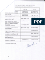 Academic Calendar For V VII (ODD) Semester 2022-23