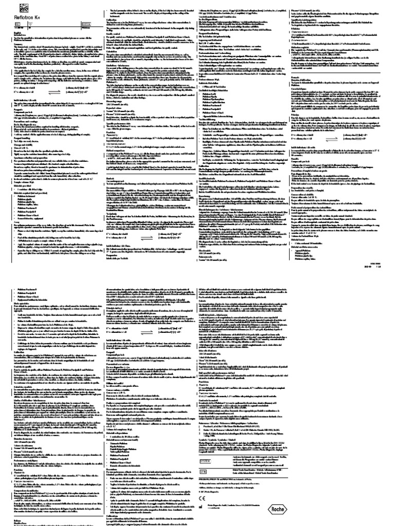 Inserto Reflotron K+ | PDF