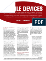 Mobile Devices: New Challenges For Admissibility of Electronic Evidence