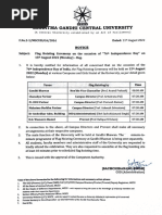 Mahatma Gandhi Central University: F.No.2-1/MGCUB/GA/2016