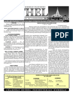 VOL. XIX Issue No. 25 Bethel Presbyterian Kohhran Chanchin Bu Pathianni Chhuak Dt.26.6.2022 VOL XIX Issue No.32. Bethel Presbyterian Kohhran Chanchin Bu Pathianni Chhuak Dt.14.8.2022