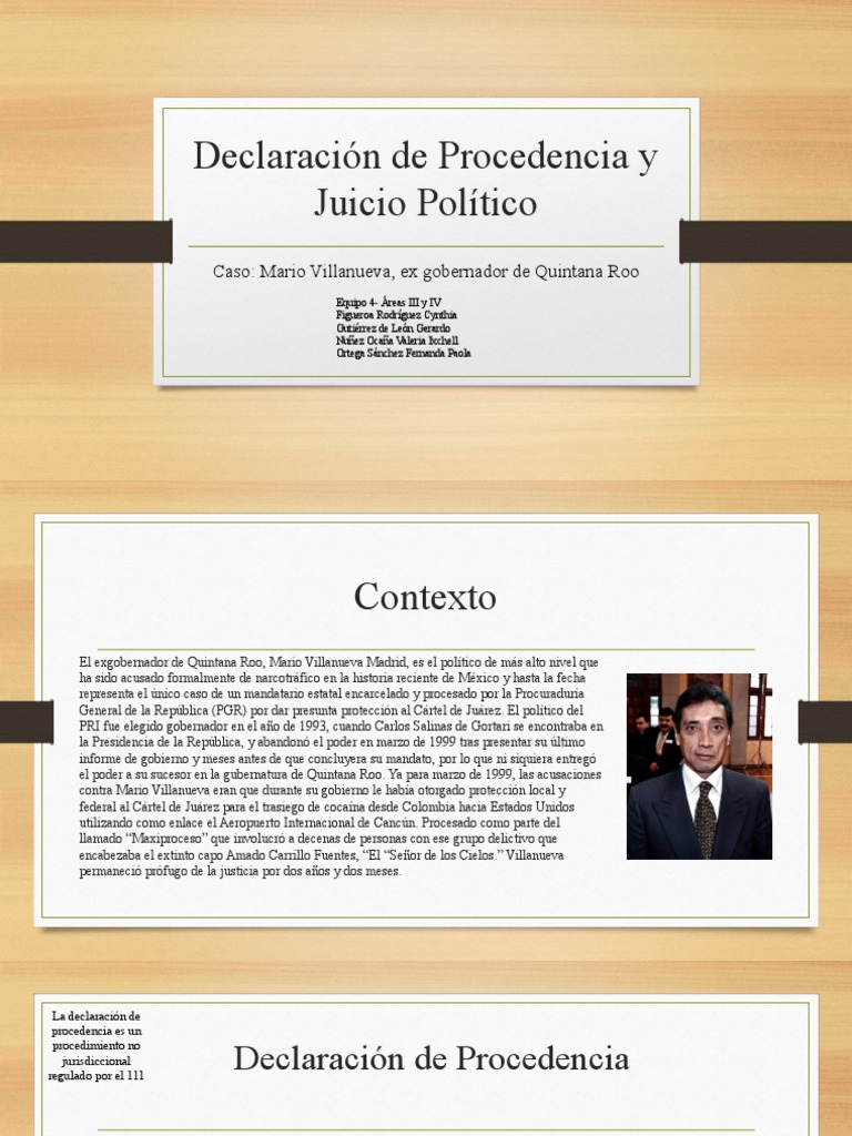 Declaración de Procedencia y Juicio Político | Descargar gratis PDF