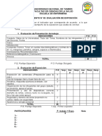 Instrumento de Evaluacion de Exposicion