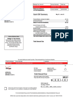 Quick Bill Summary: Change To Your Service