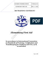 Elementary First Aid REV. 6 - 2018