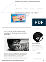 A juventude negra brasileira e a questão do desemprego_, por Lélia Gonzalez _ BLACK PANTHER DNA