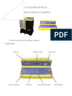 Fiche de Mise en Route Presse RP2000 XP